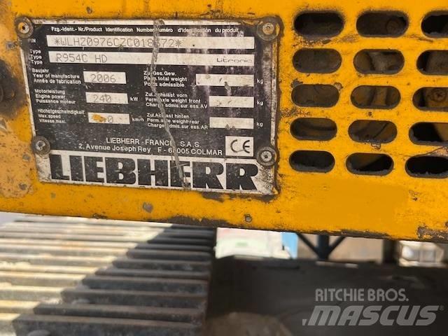 Liebherr R 954C  HD Lastik tekerli ekskavatörler