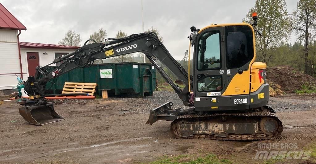 Volvo ECR 58 D Mini ekskavatörler, 7 tona dek