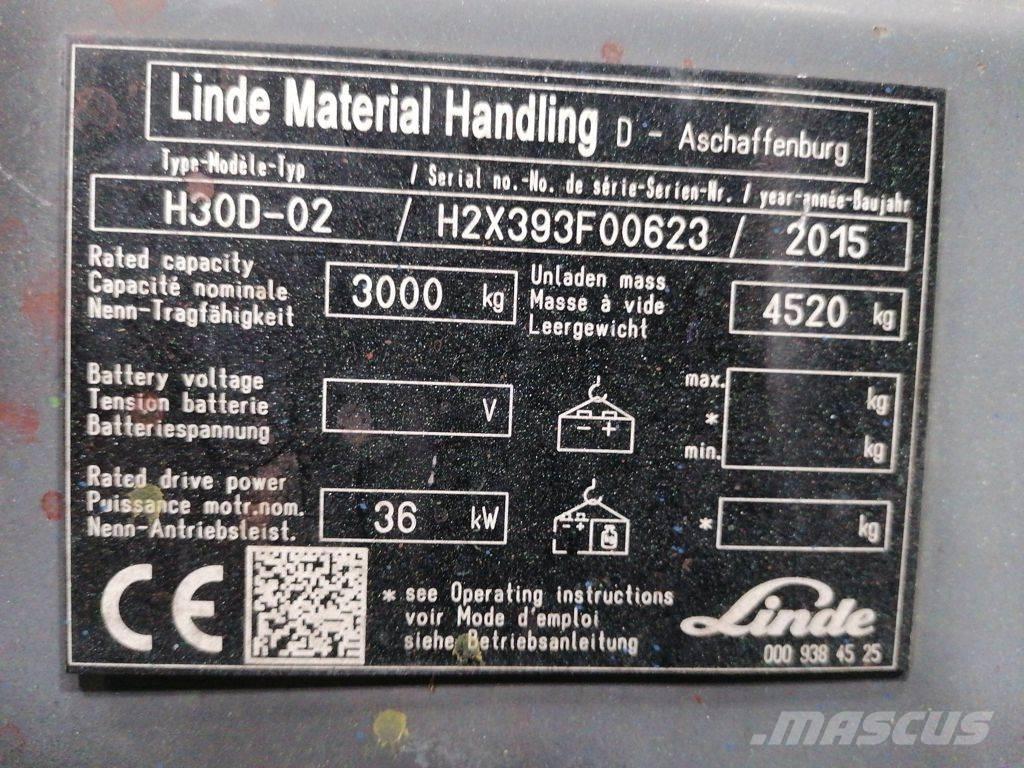 Linde H30D-02 Dizel forkliftler