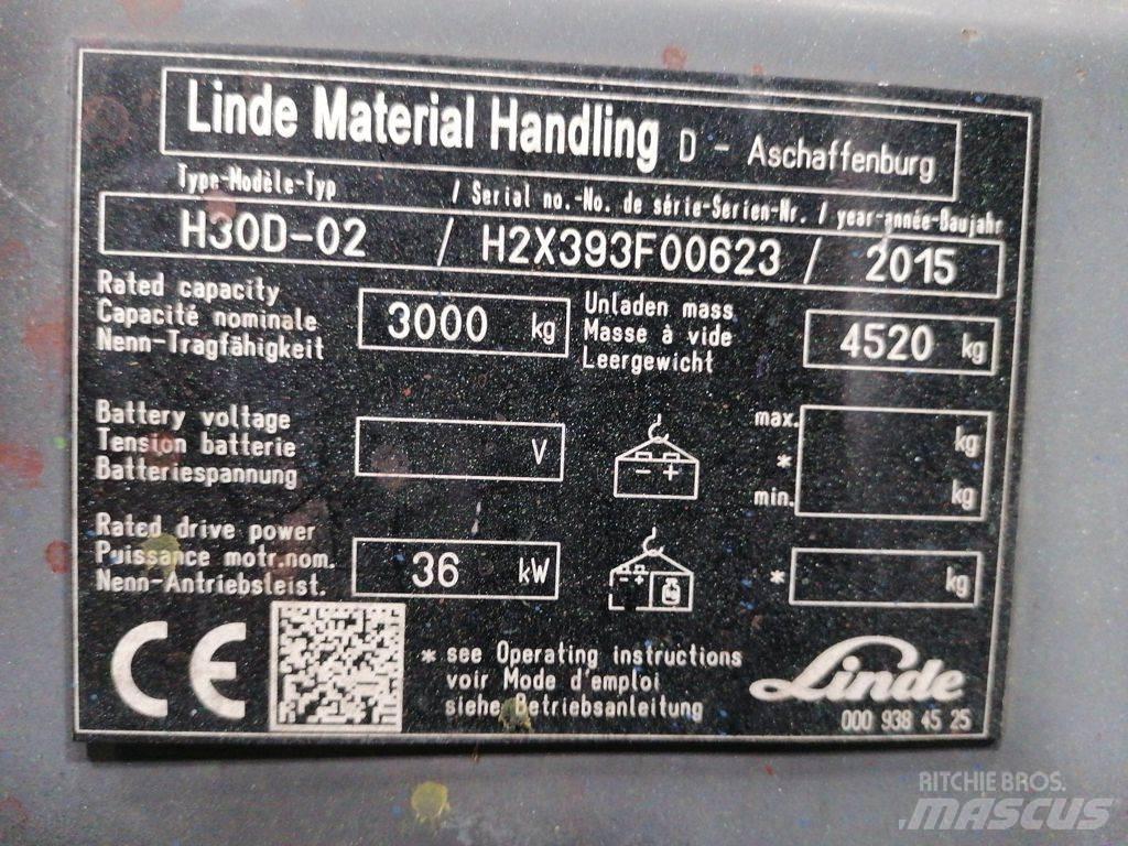Linde H30D-02 Dizel forkliftler