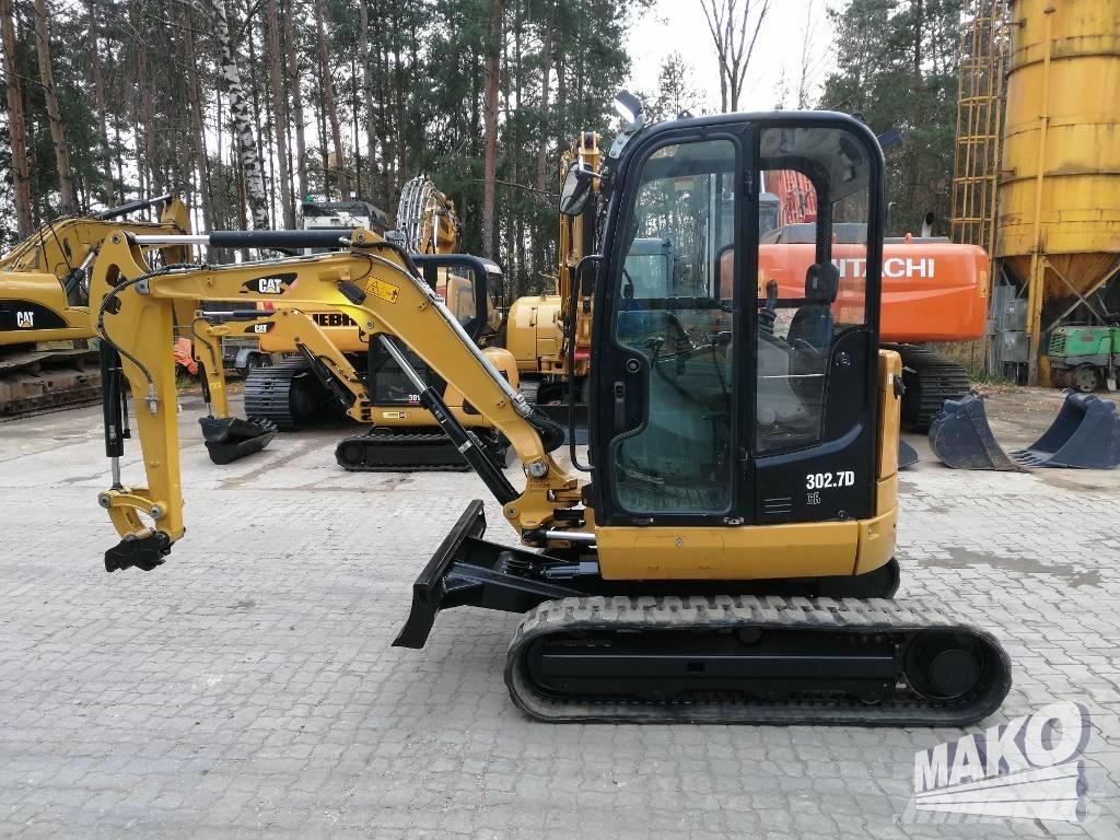 CAT 302.7 D CR Mini ekskavatörler, 7 tona dek