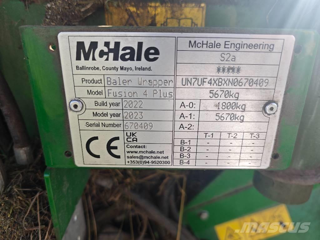 McHale Fusion 4 Plus Rulo balya makinalari