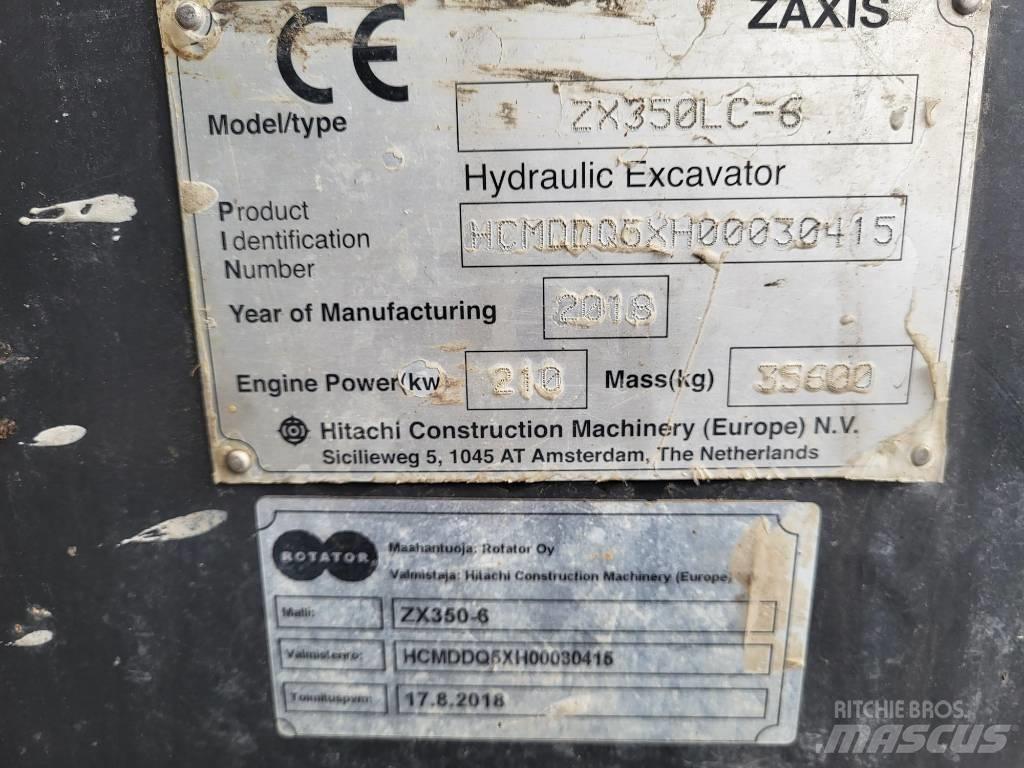 Hitachi ZX 350 LC-6 Paletli ekskavatörler