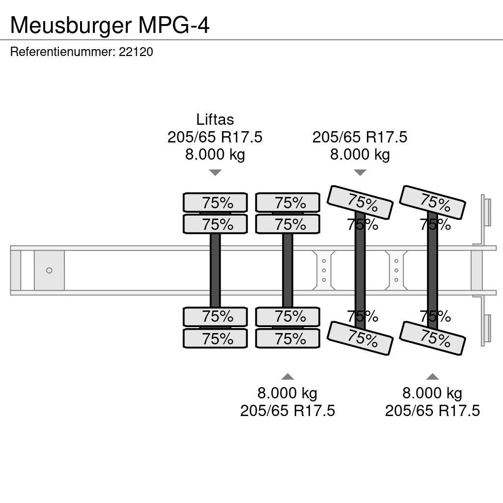 Meusburger MPG-4 Low loader yari çekiciler