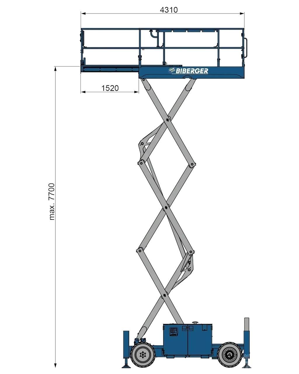 Genie GS 2669 RT Makasli platformlar