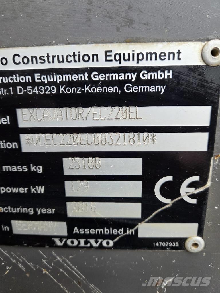 Volvo EC220EL Paletli ekskavatörler