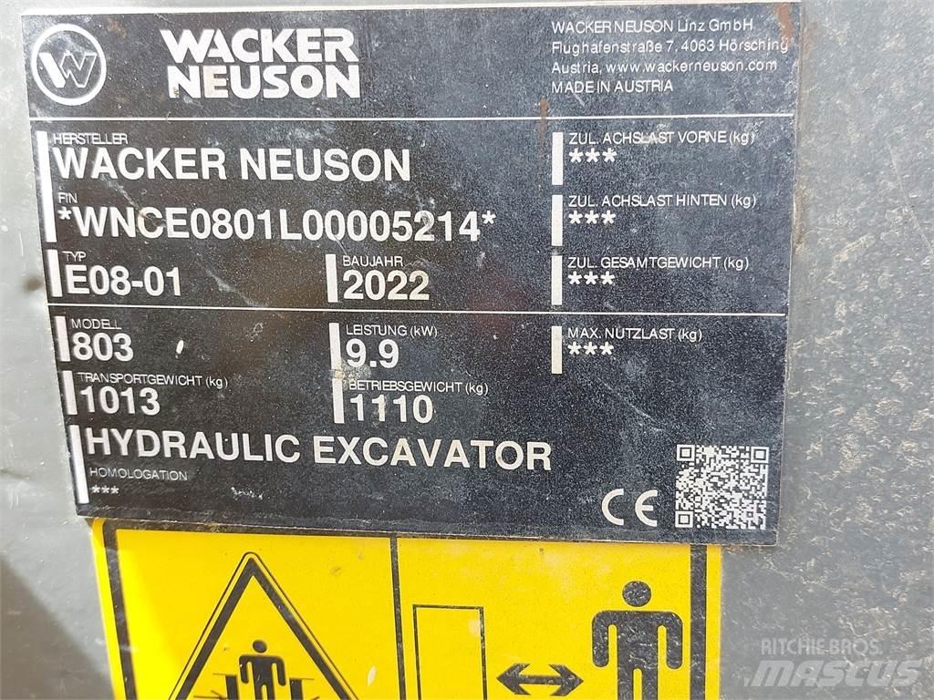 Wacker Neuson 803 Paletli ekskavatörler