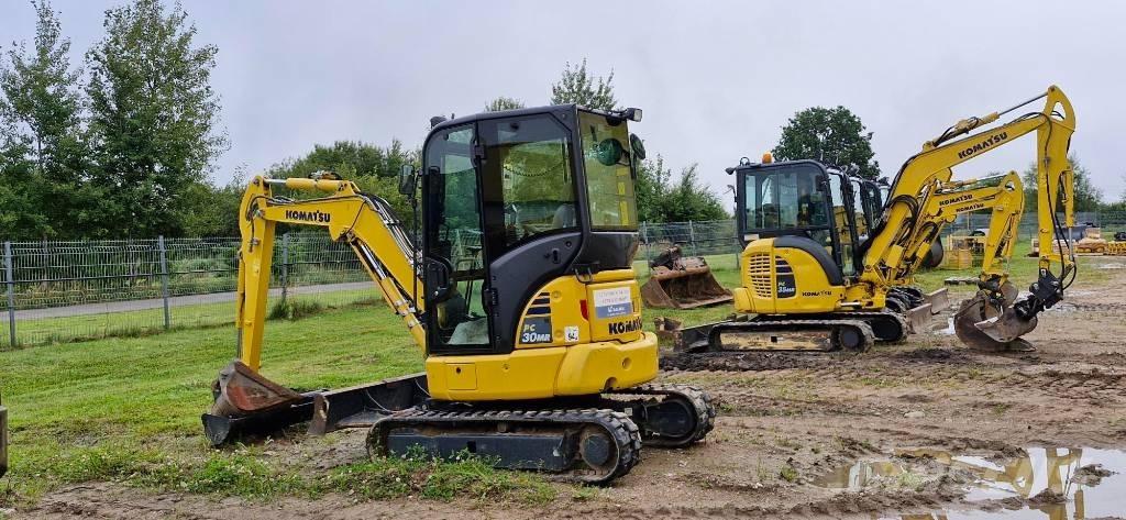 Komatsu PC 30 MR-5 Mini ekskavatörler, 7 tona dek