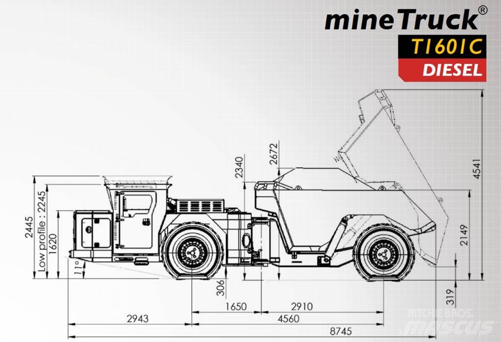  Aramine T1601C Yer Altı Maden Kamyonları