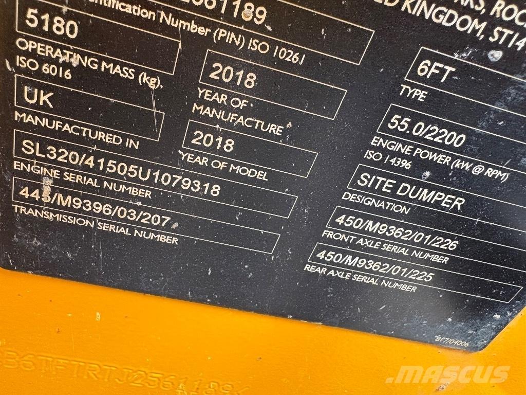 JCB 6T FT Belden kirma kamyonlar