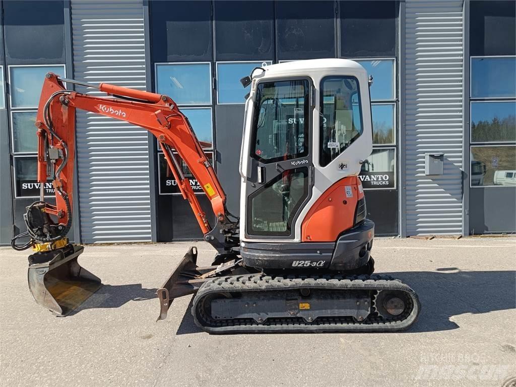 Kubota U25-3 Mini ekskavatörler, 7 tona dek