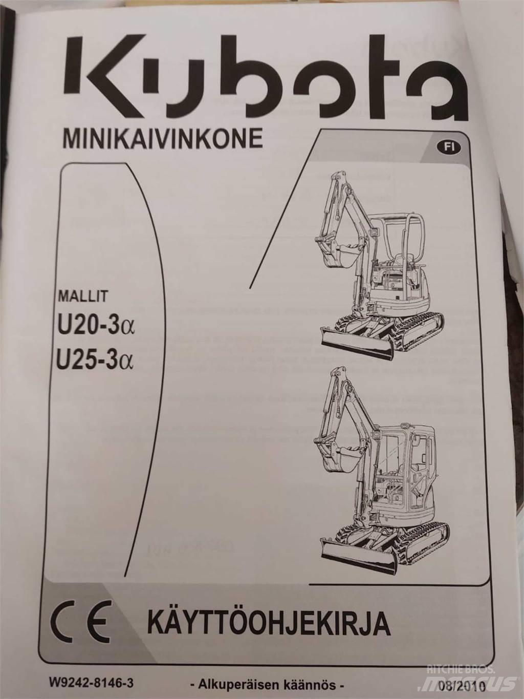 Kubota U25-3 Mini ekskavatörler, 7 tona dek