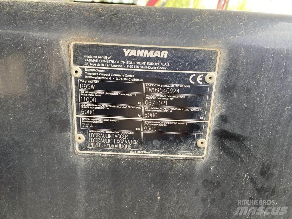 Yanmar B95W Lastik tekerli ekskavatörler