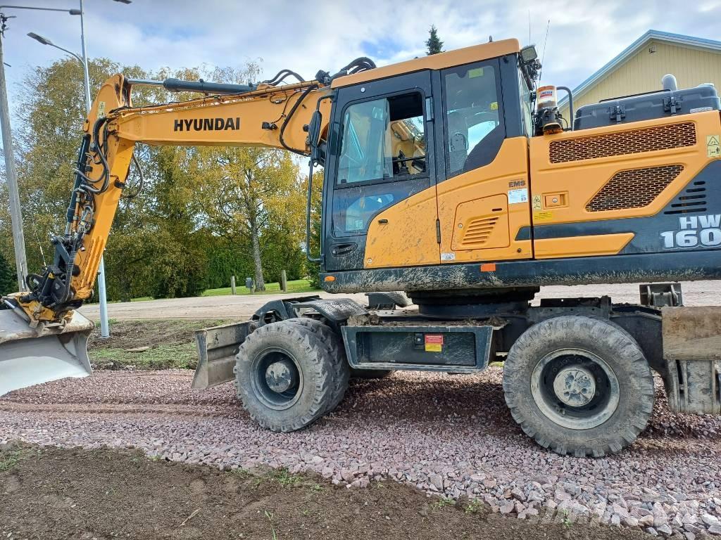 Hyundai HW 160 2pc Lastik tekerli ekskavatörler