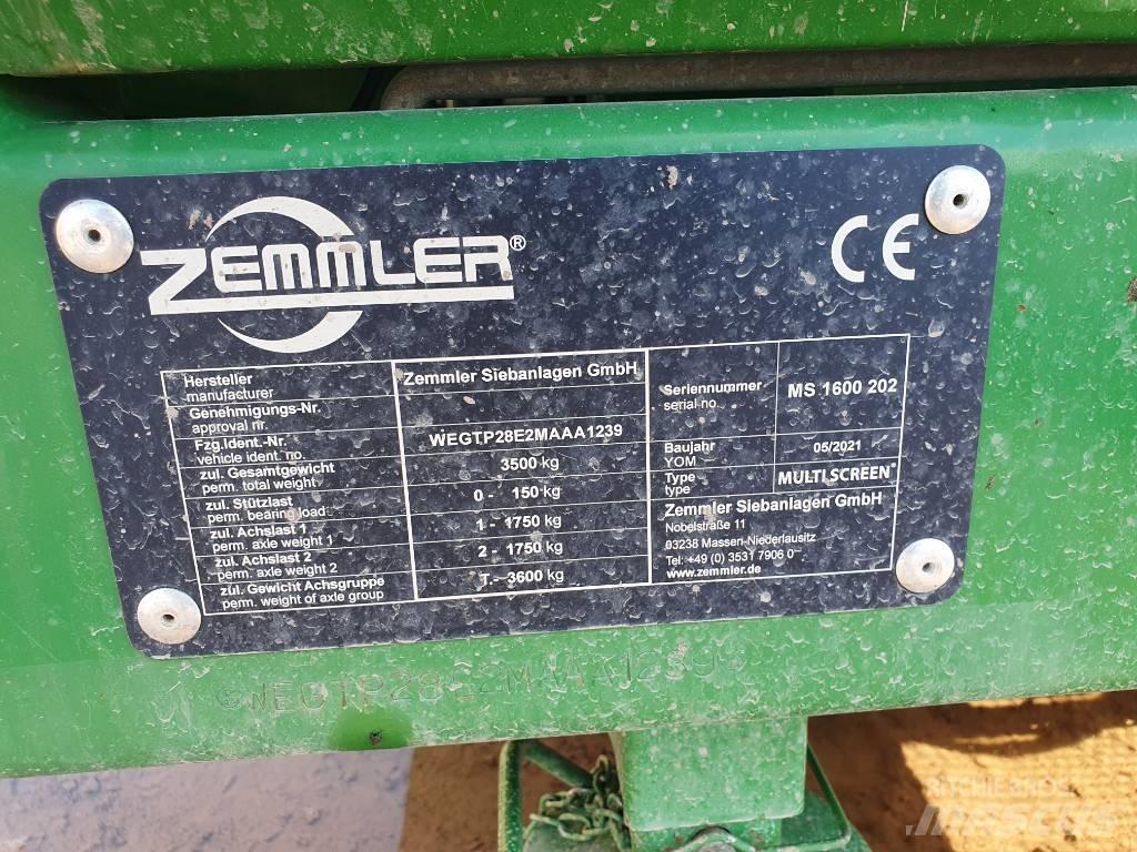 Zemmler MS 1600 Gezer eleyiciler