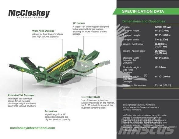 McCloskey R155 Elekler