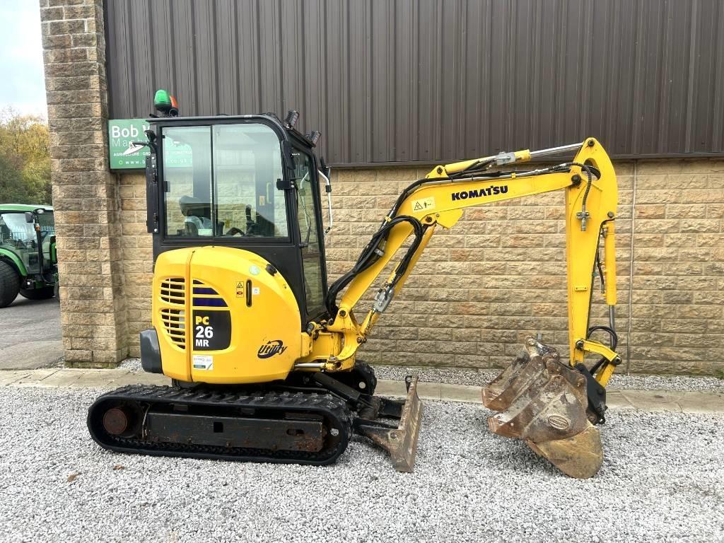 Komatsu PC 26 MR-3 Mini ekskavatörler, 7 tona dek