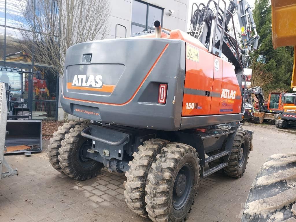Atlas 150 W Lastik tekerli ekskavatörler