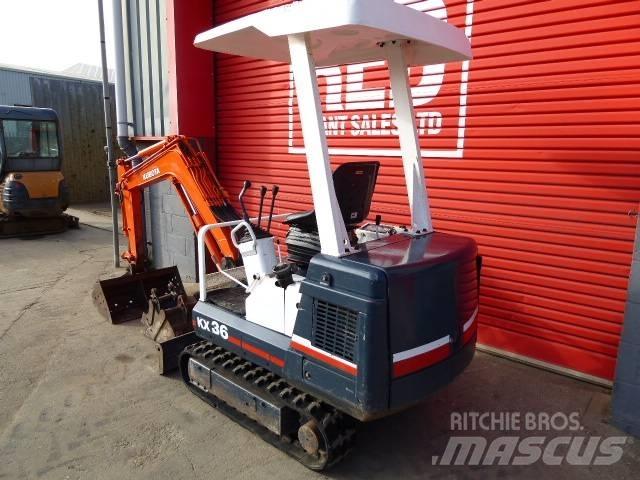 Kubota KX 36 Mini ekskavatörler, 7 tona dek