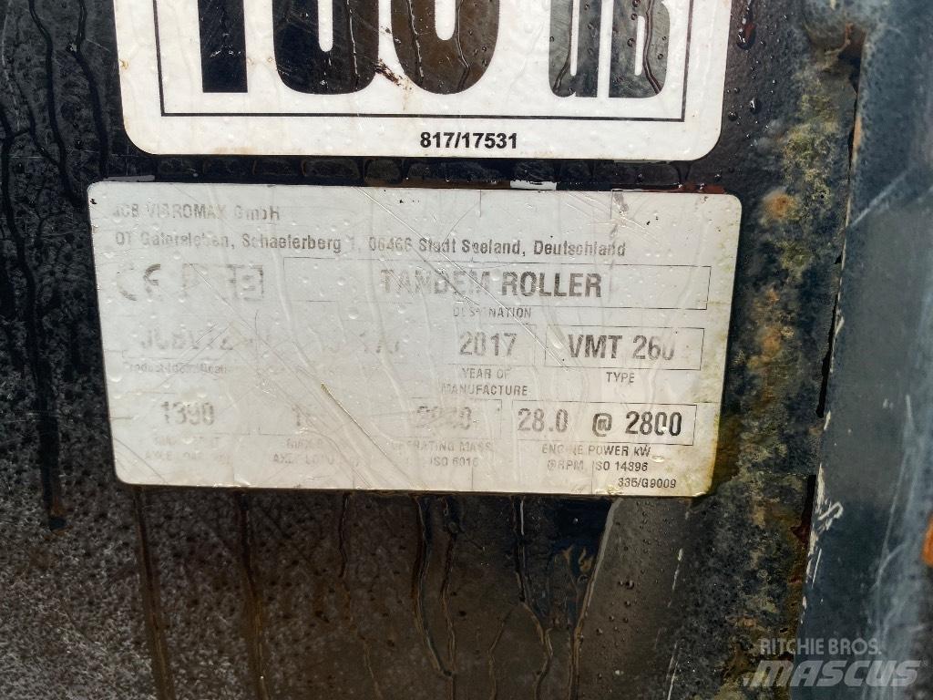 JCB VMT 260-120 Çift tamburlu silindirler