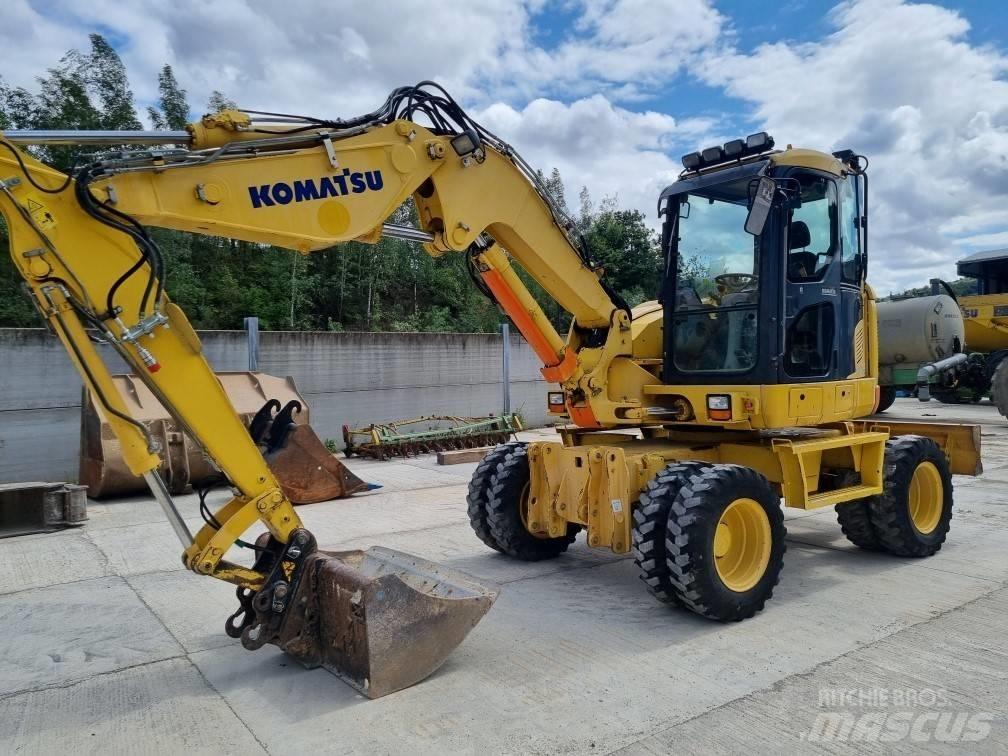 Komatsu PW 118 MR-8 Lastik tekerli ekskavatörler