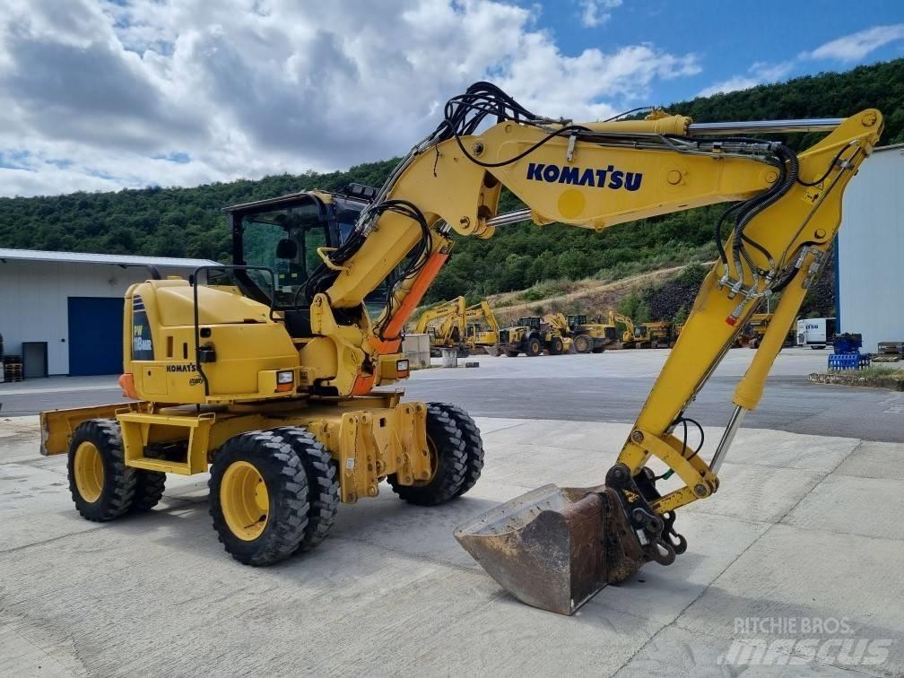 Komatsu PW 118 MR-8 Lastik tekerli ekskavatörler