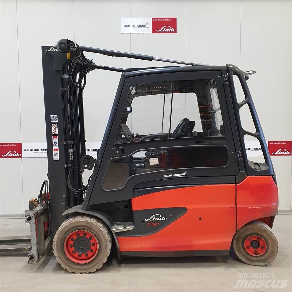 Linde E50/600HL Elektrikli forkliftler
