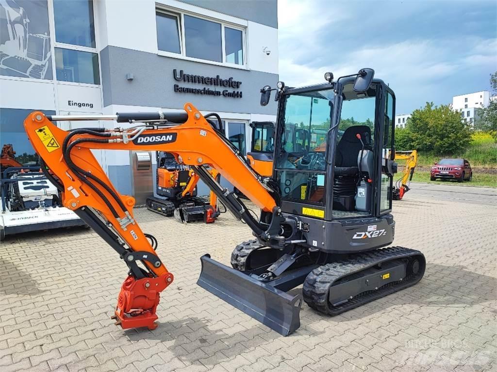 Doosan DX27z Mini ekskavatörler, 7 tona dek