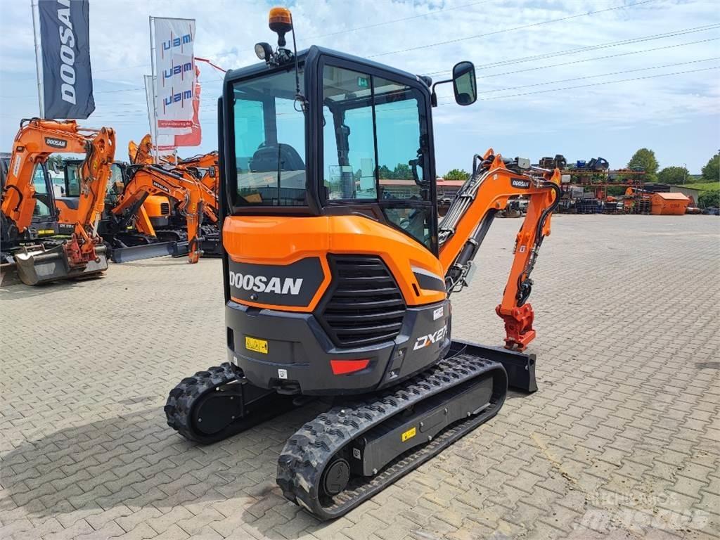 Doosan DX27z Mini ekskavatörler, 7 tona dek