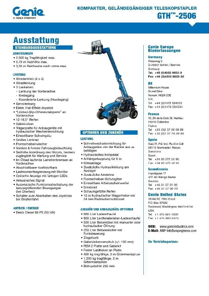 Genie 2506 Teleskopik yükleyiciler