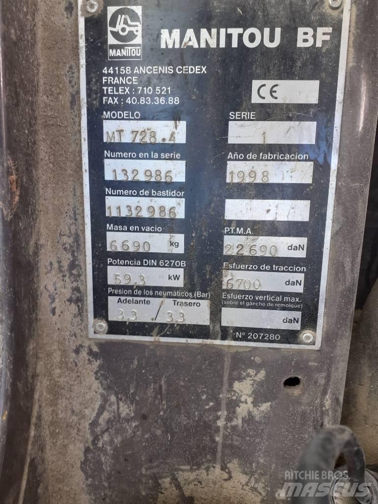 Manitou MT 728-4 Teleskopik yükleyiciler