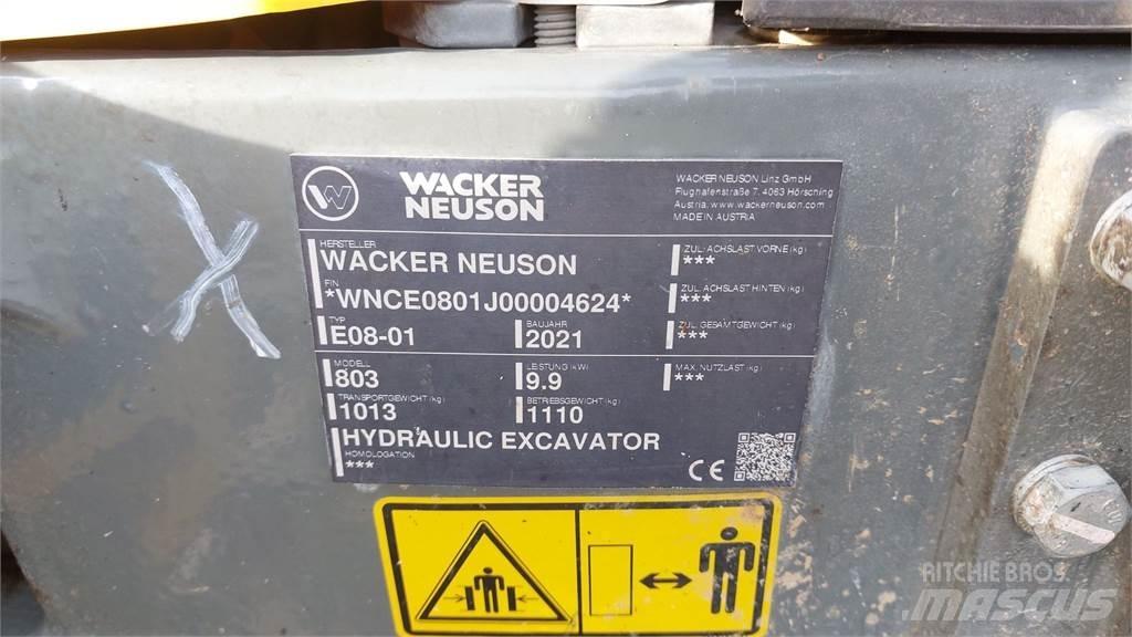 Wacker Neuson 803 Paletli ekskavatörler