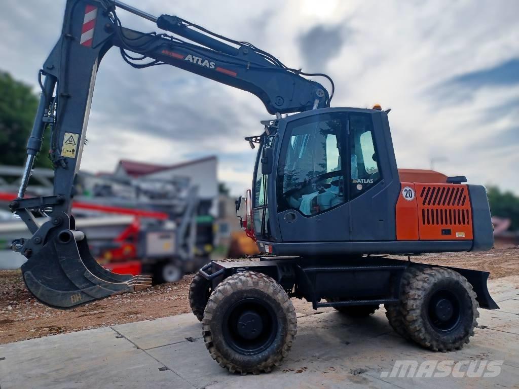 Atlas 150 W Lastik tekerli ekskavatörler