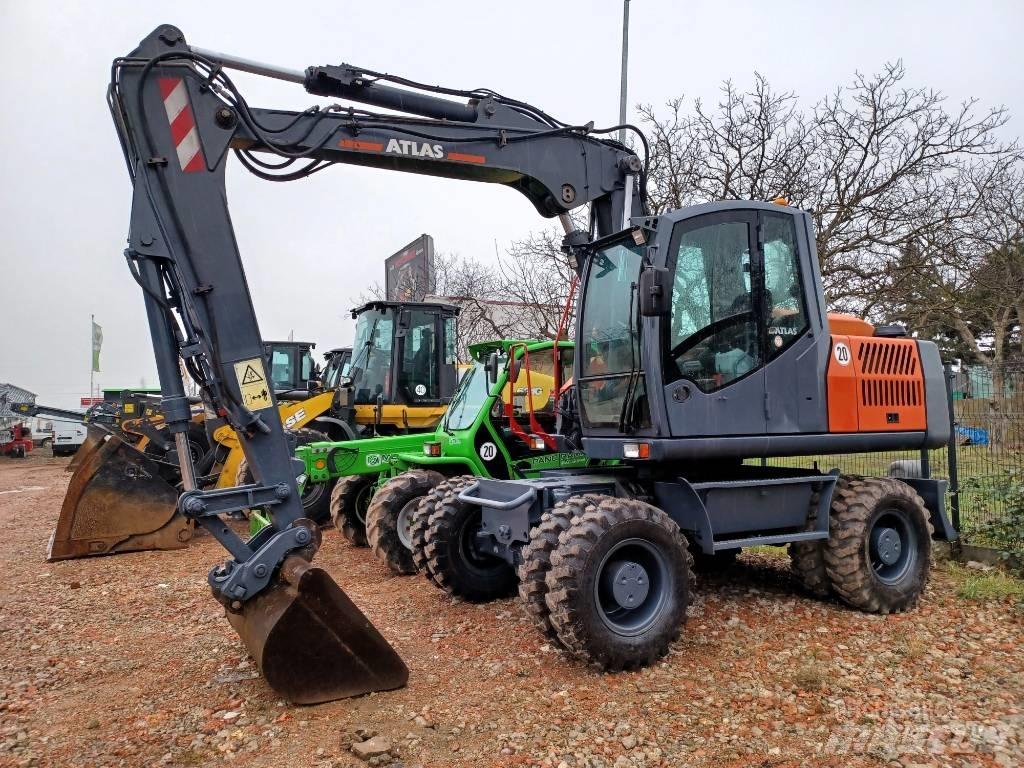 Atlas 150 W Lastik tekerli ekskavatörler