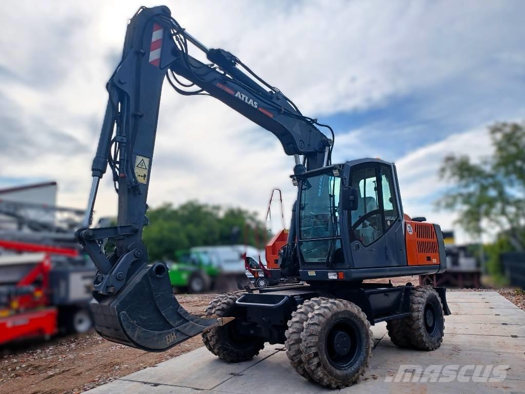 Atlas 150 W Lastik tekerli ekskavatörler