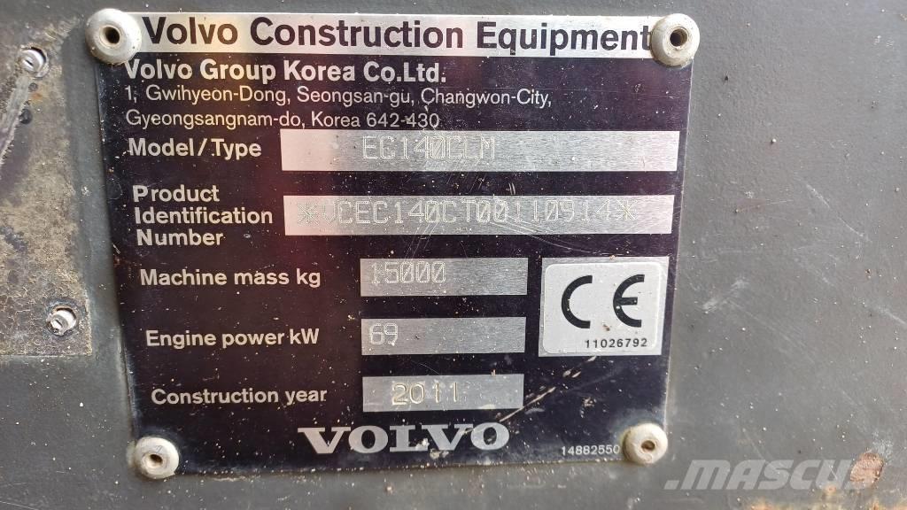 Volvo EC 140 C L M Paletli ekskavatörler