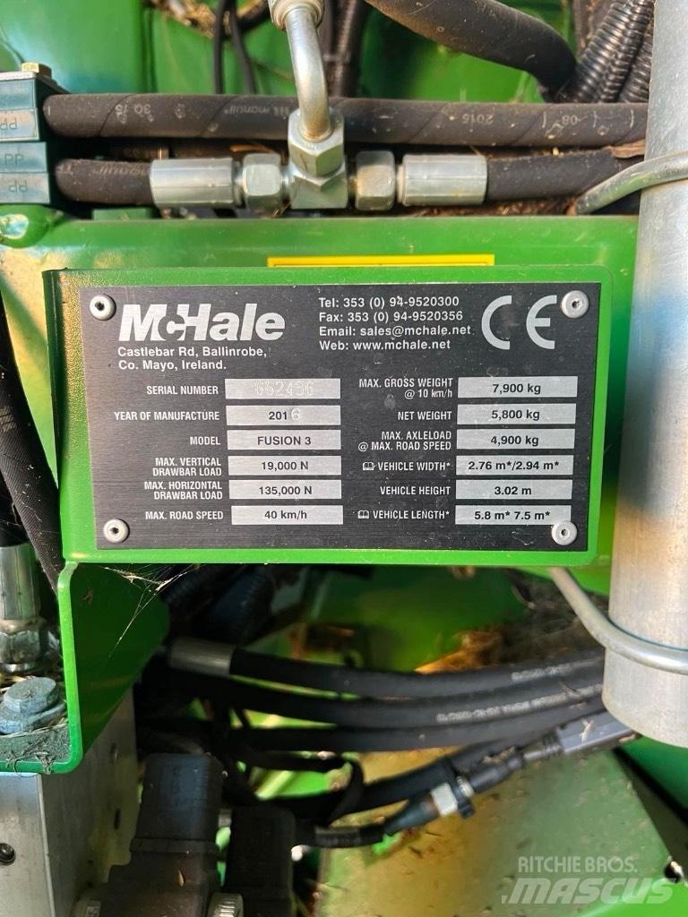 McHale Fusion 3 Plus Rulo balya makinalari