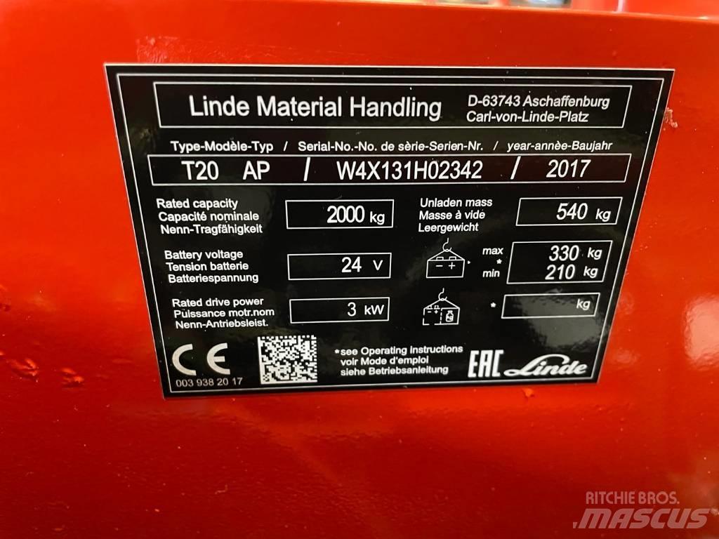 Linde T 20 Düsük seviye kaldirici