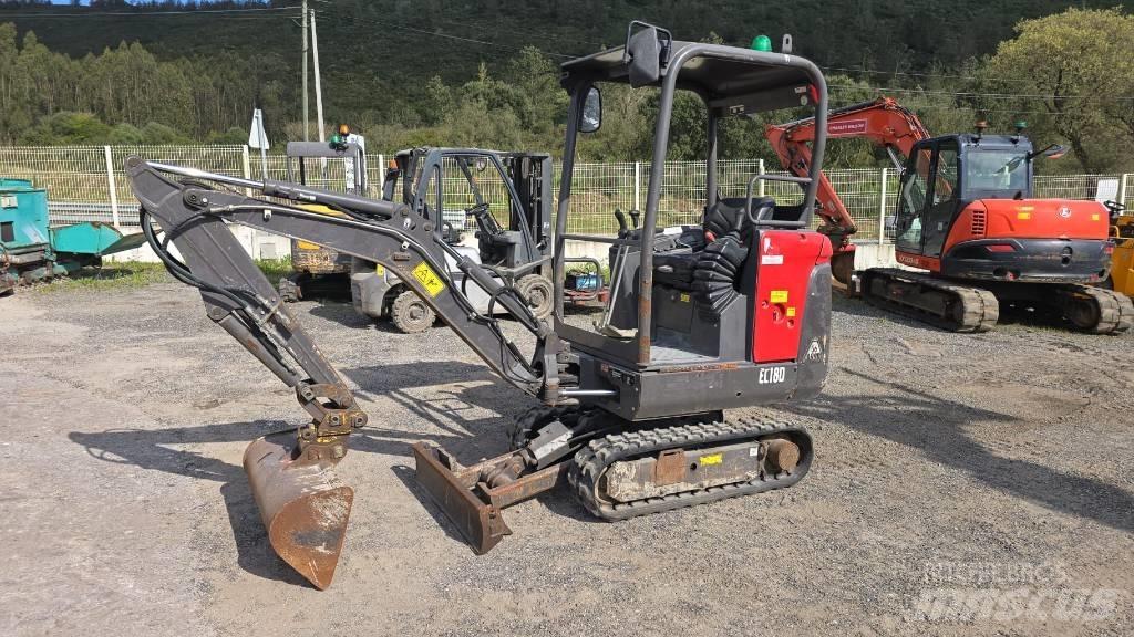 Volvo EC 18 Mini ekskavatörler, 7 tona dek