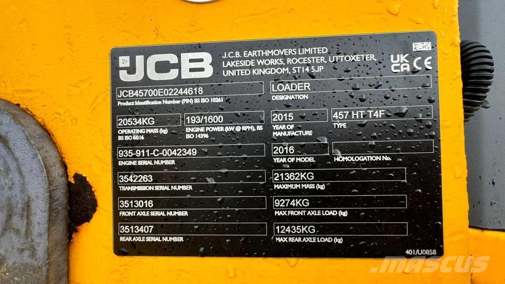 JCB 457 HT Tekerlekli yükleyiciler