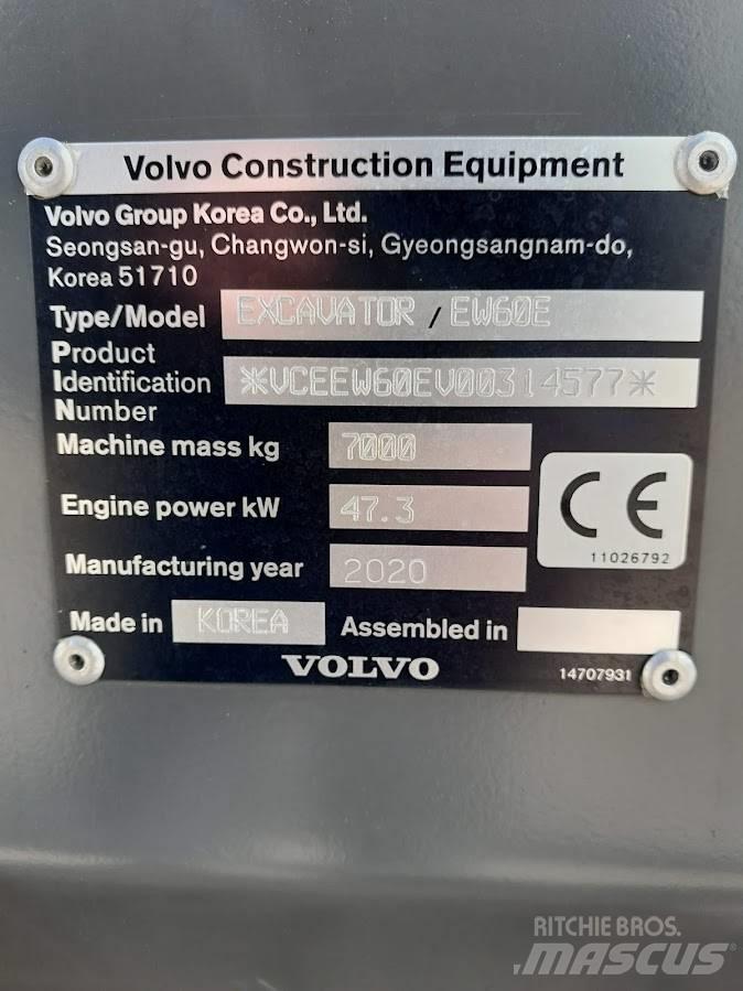 Volvo EW 60 E Lastik tekerli ekskavatörler
