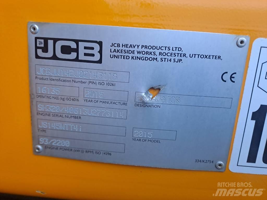 JCB JS145 W Lastik tekerli ekskavatörler