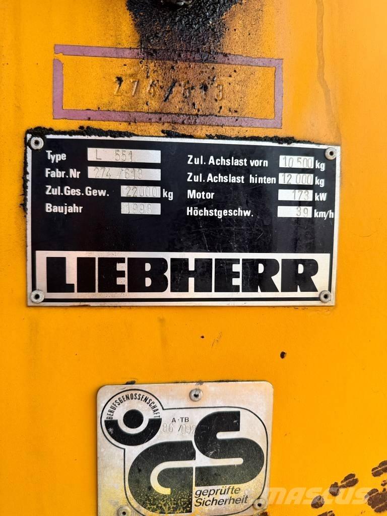 Liebherr L 551 Tekerlekli yükleyiciler
