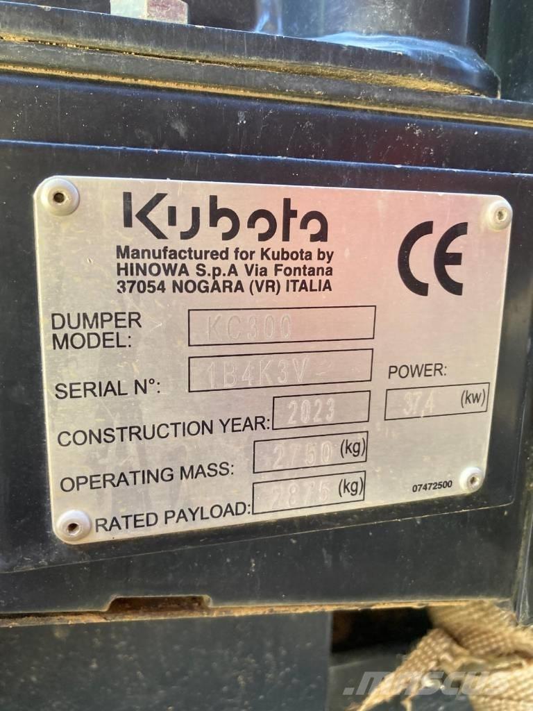 Kubota KC 300 HR-5 Paletli damperler