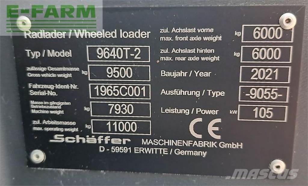 Schäffer 9640 t-2 Tarimsal teleskopik yükleyiciler