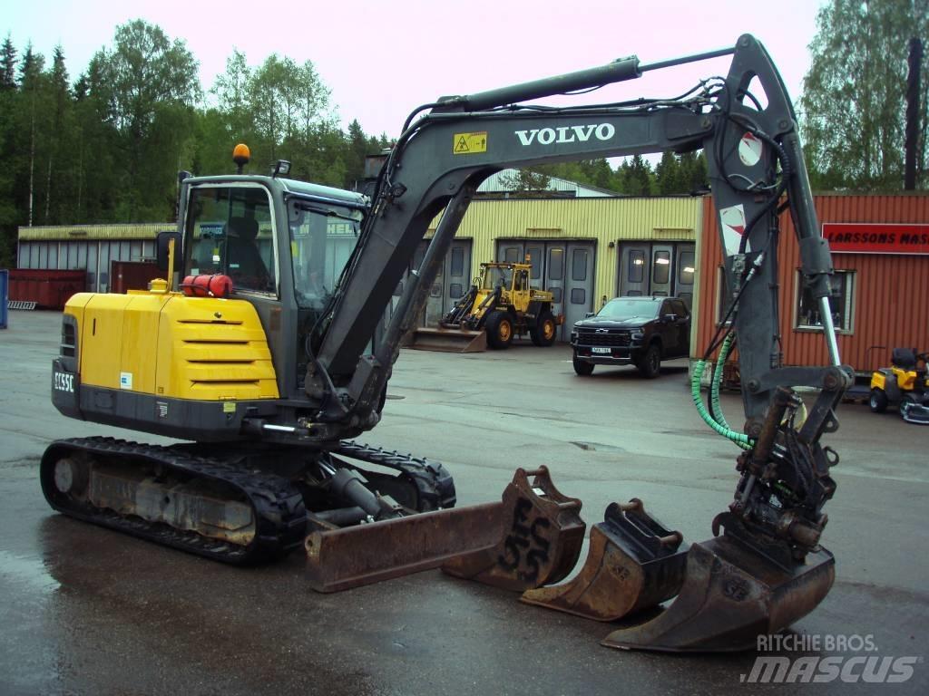 Volvo EC 55 C Mini ekskavatörler, 7 tona dek