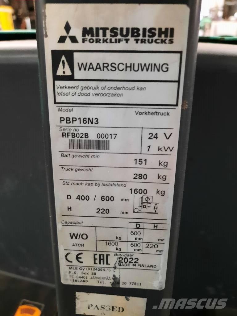 Mitsubishi PBP16N3 Düsük seviye kaldirici
