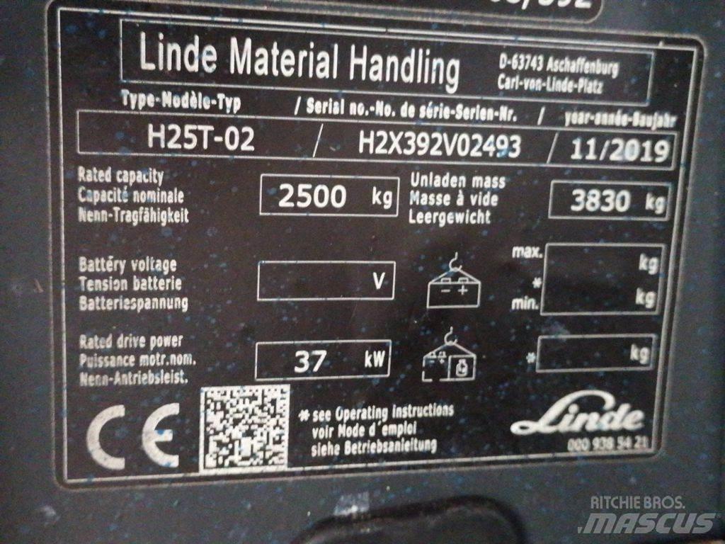Linde H25T-02 Elektrikli forkliftler