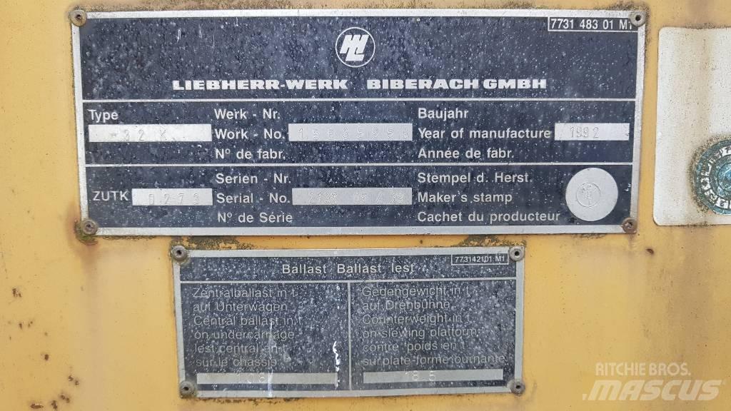Liebherr K 32 Kule vinçler