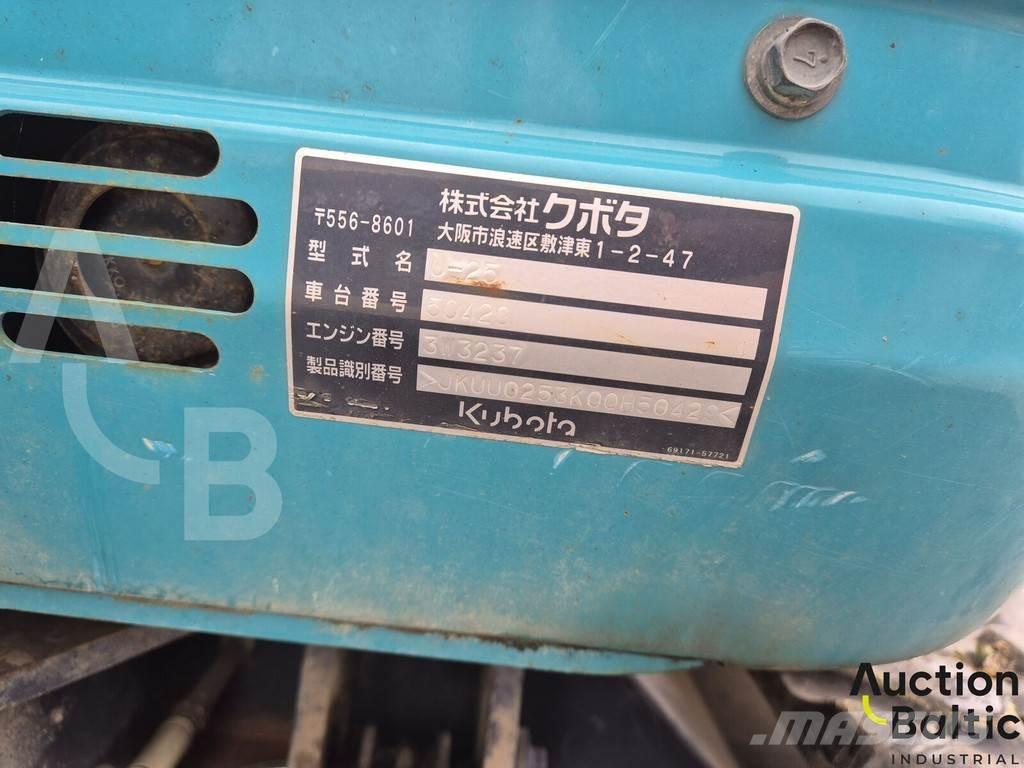 Kubota U 25 Mini ekskavatörler, 7 tona dek